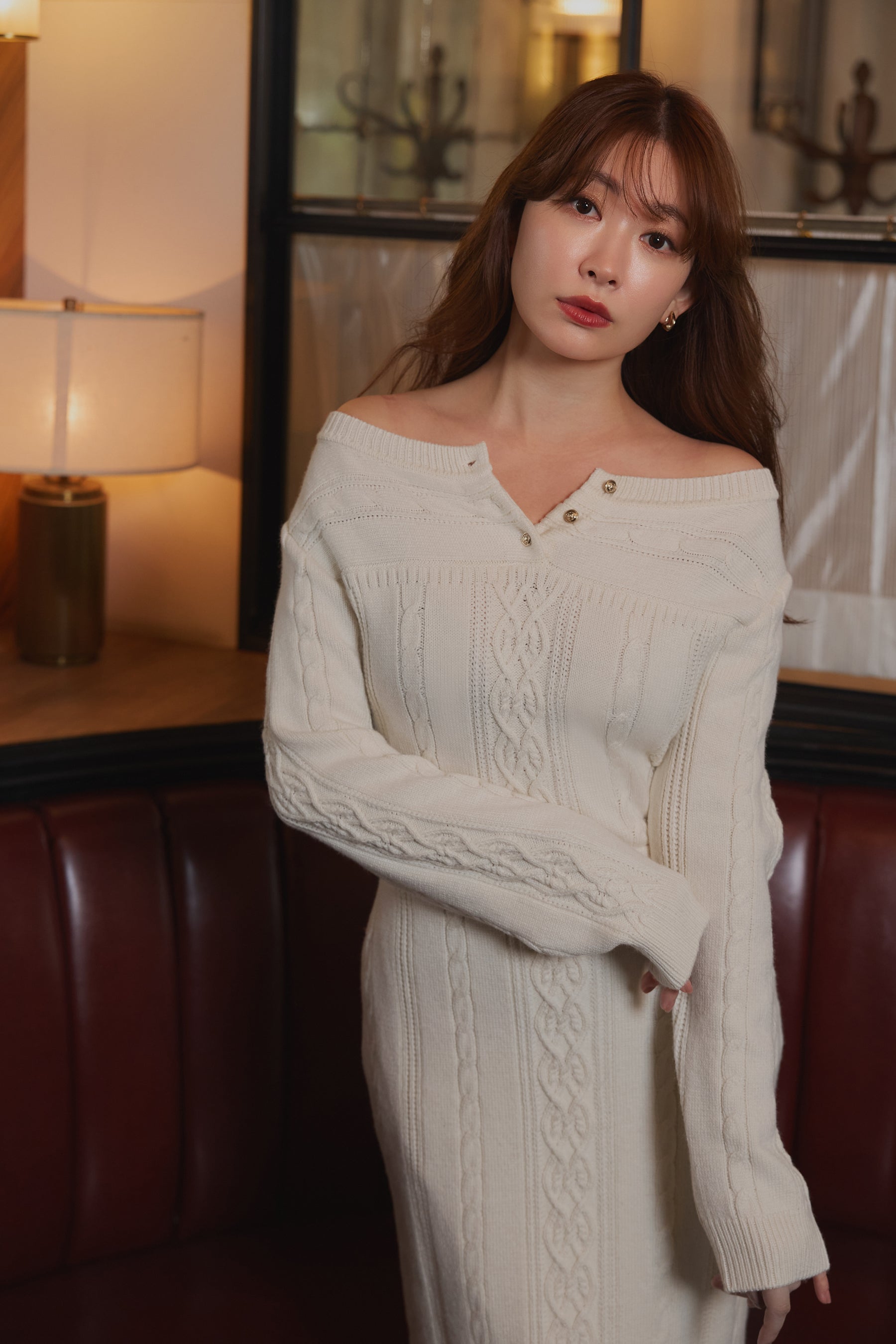 Cecily Cable Knit Dress