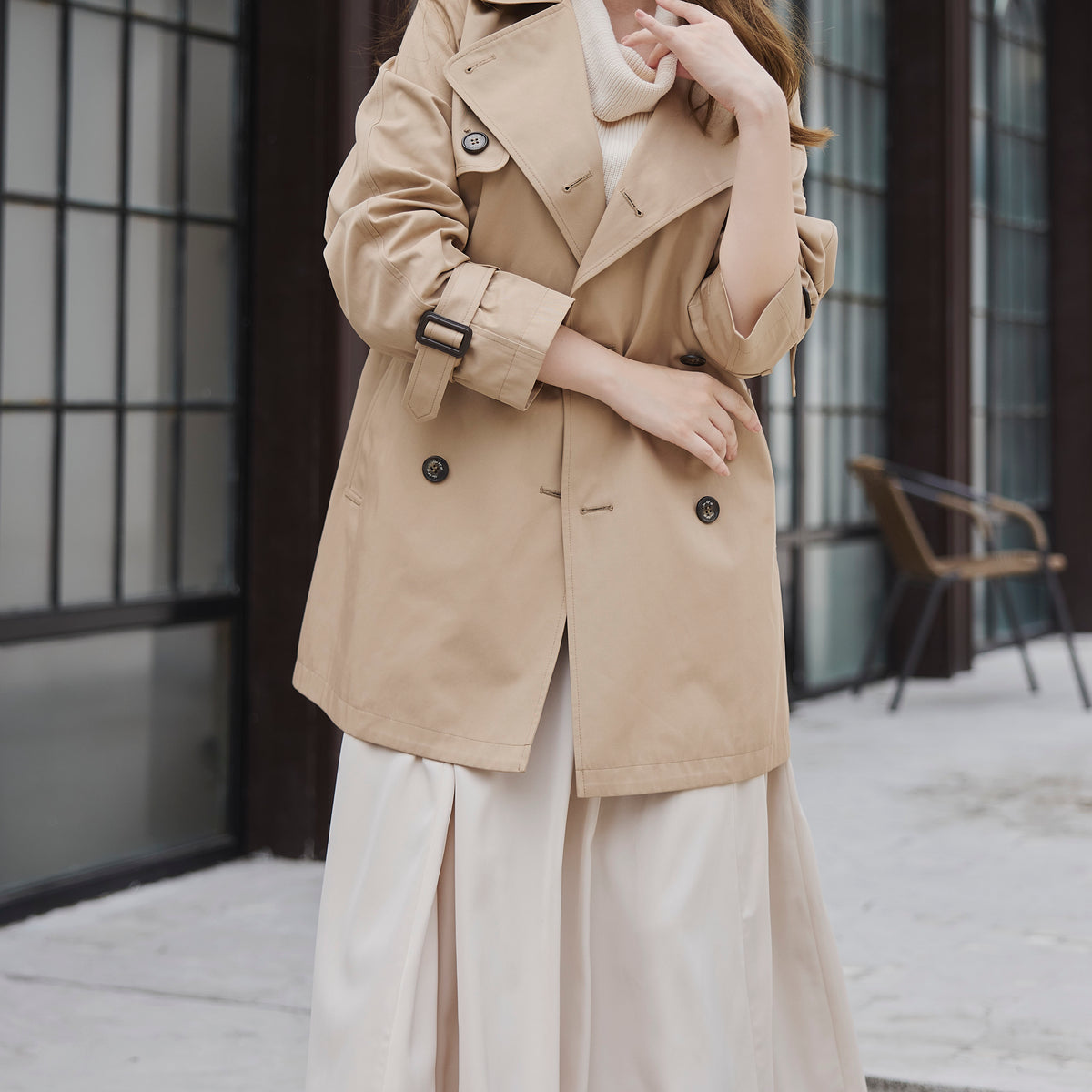 Noble Short Trench Coat