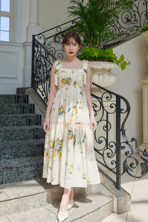 Capri Lemon Print Dress