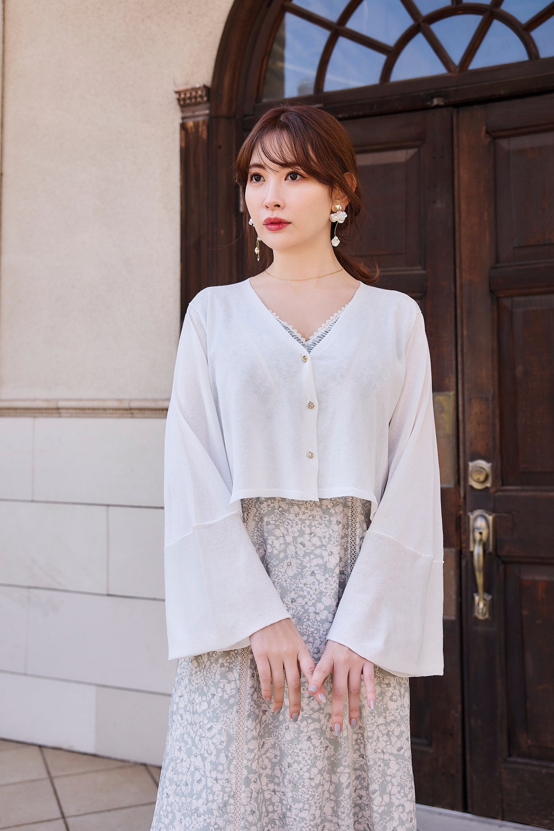 Shipping in late June] UV ​​Knit Dress Cardigan