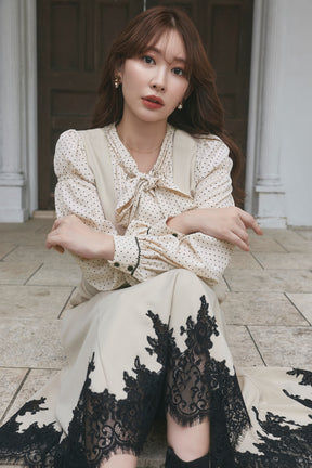 Florence Lace-Trim Jumper Dress