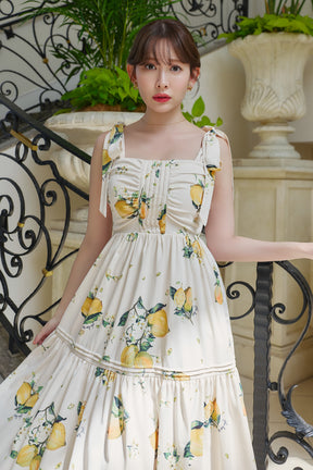 Capri Lemon Print Dress