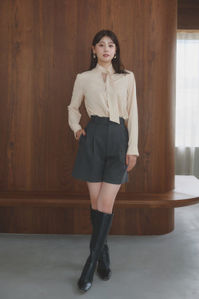 [Ships in early October]［Essentia］Twill Bermuda Shorts