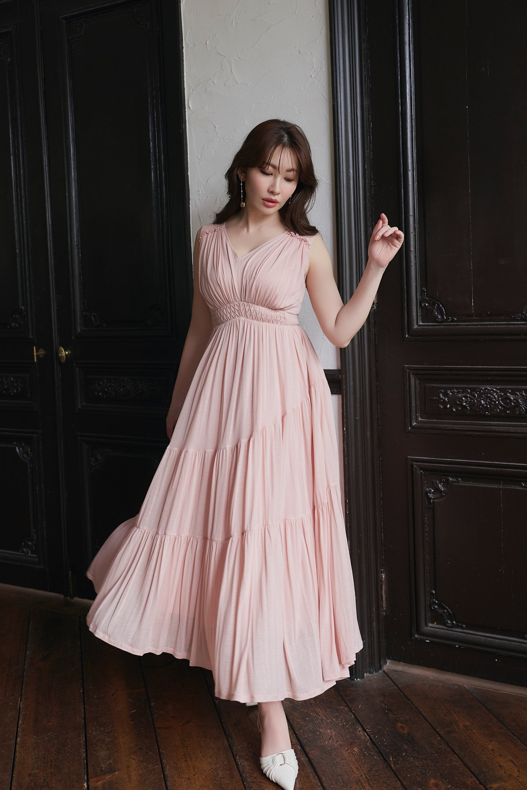 Phoebe Tiered Long Dress