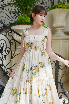 Capri Lemon Print Dress