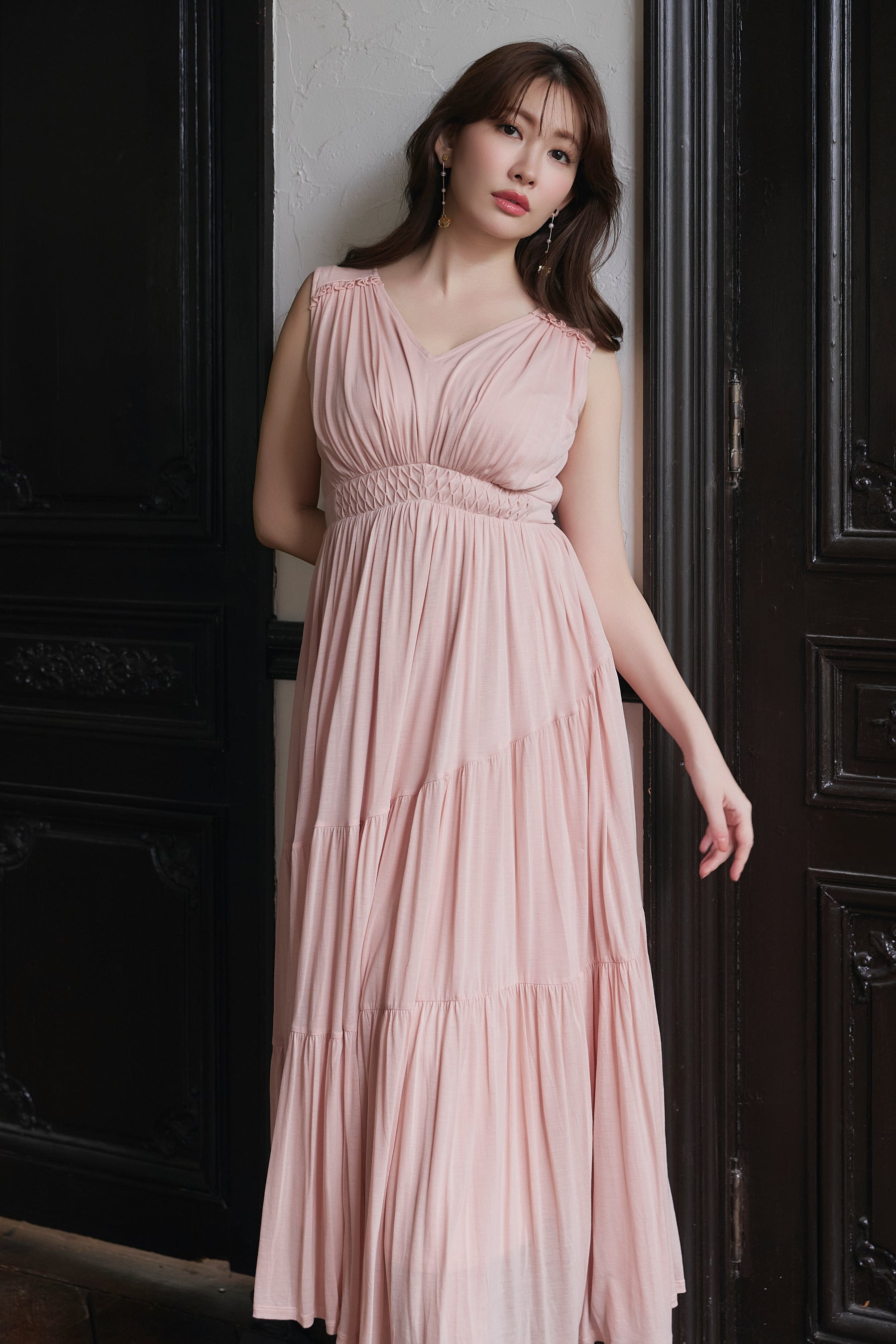 Phoebe Tiered Long Dress