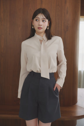 [Ships in early October]［Essentia］Twill Bermuda Shorts