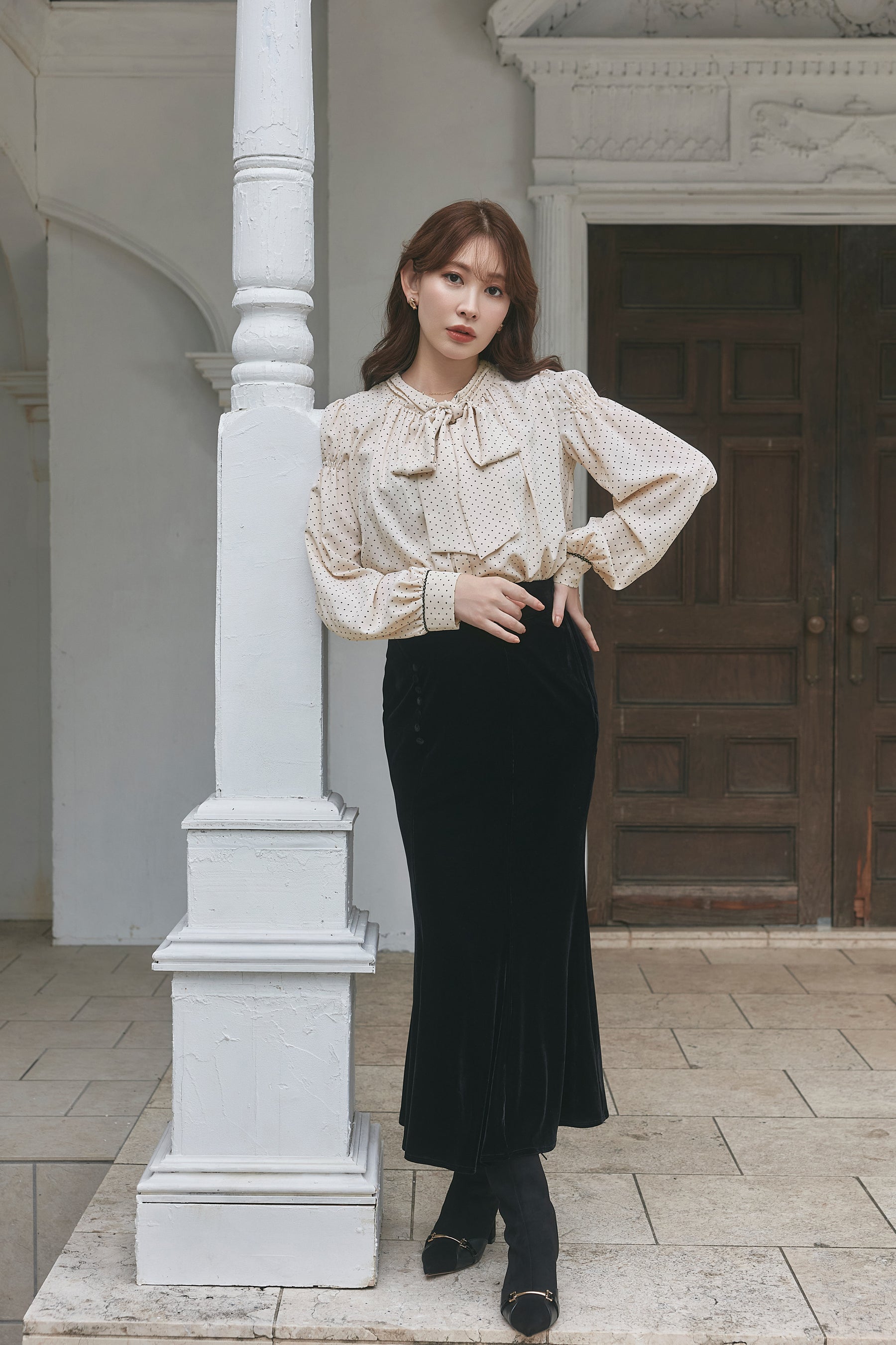 Fluid Bow-Tie Blouse