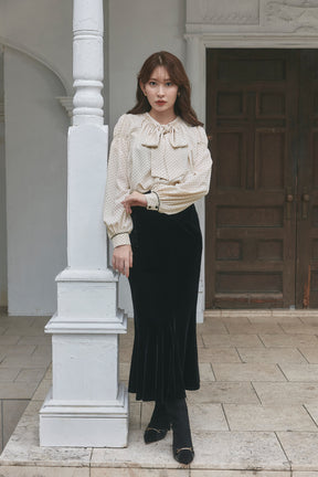 Fluid Bow-Tie Blouse