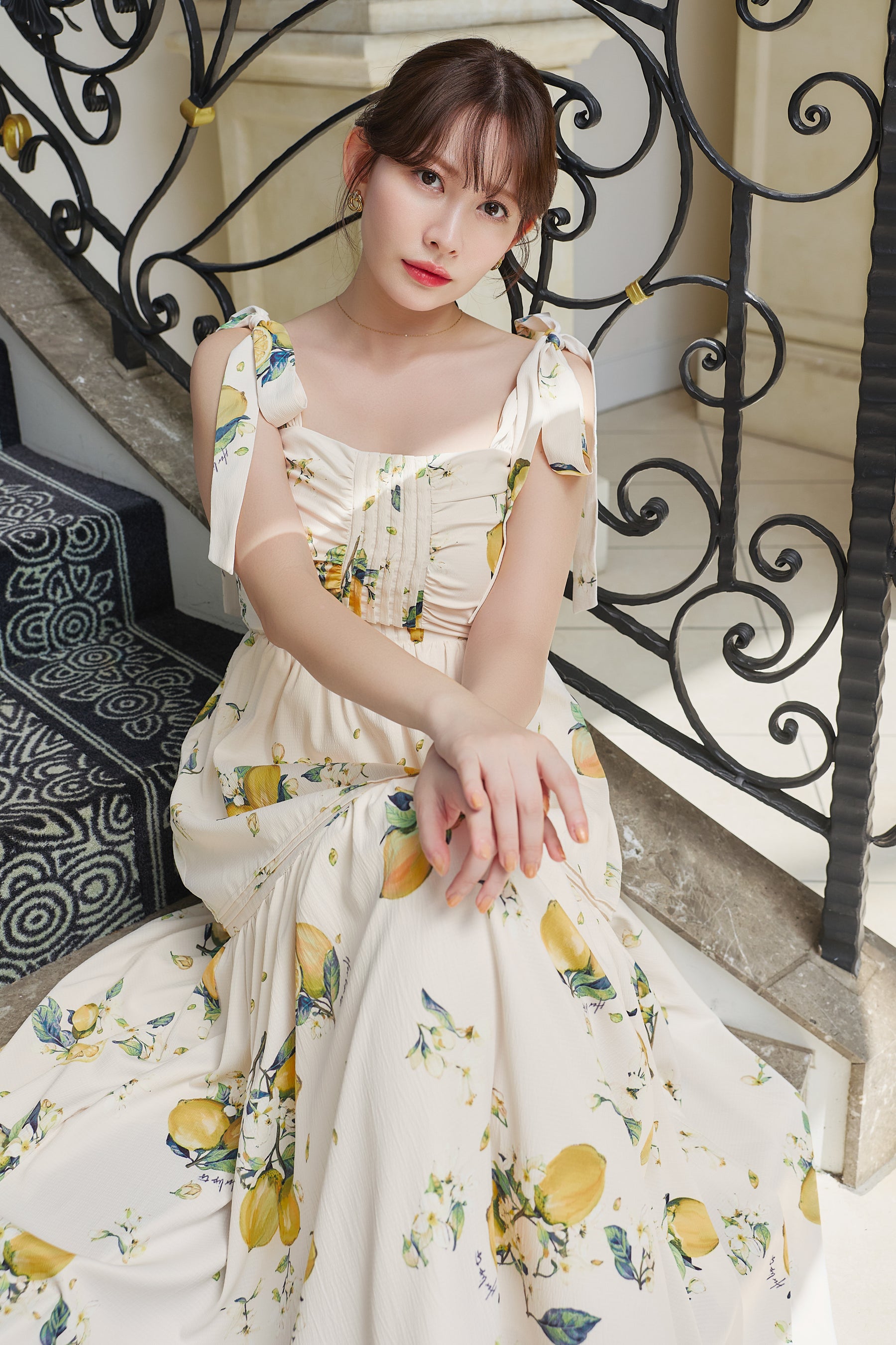 Capri Lemon Print Dress