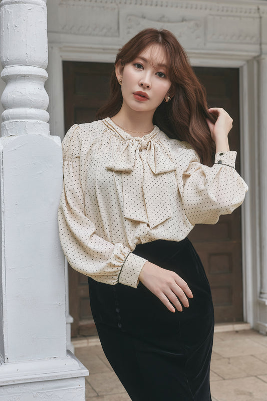 Fluid Bow-Tie Blouse