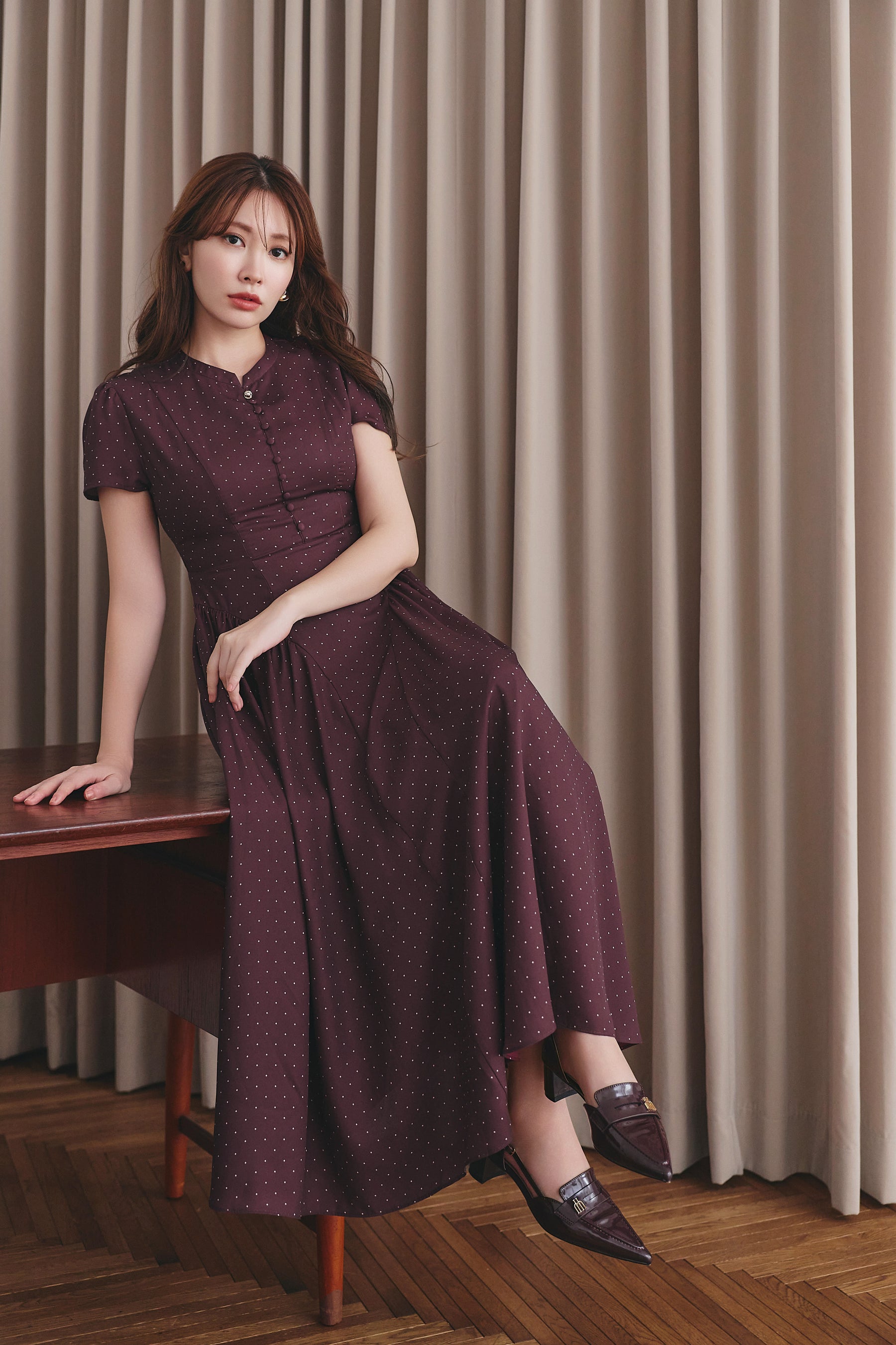 Nadia Pin Dot Dress