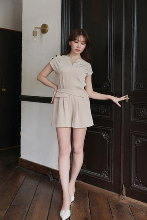 Keyhole-Neck Mini Romper