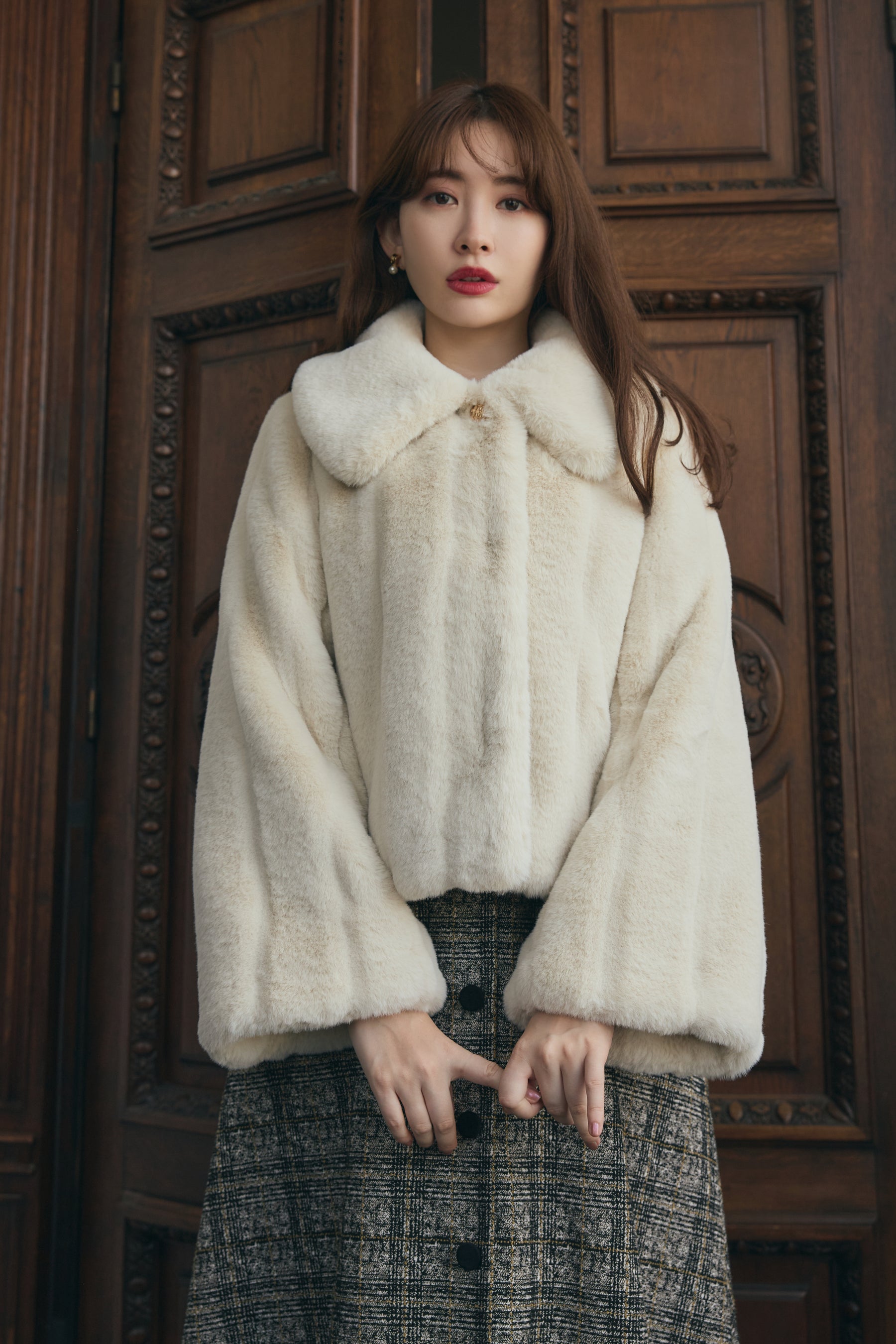 herlipto Winter Love Faux Fur Coat - ジャケット・アウター