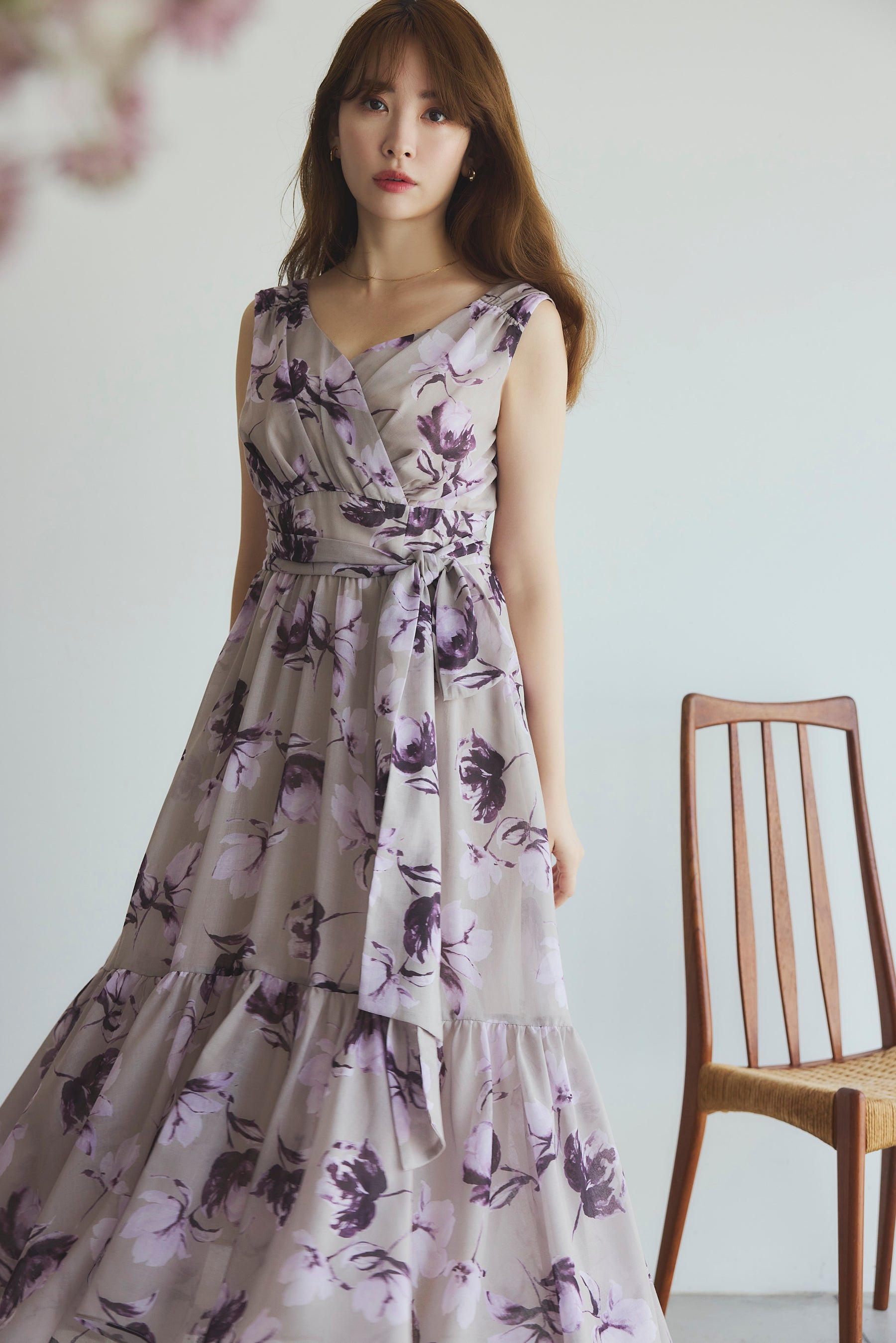 【9月上旬発送】Anemone Cache-Coeur Long Dress