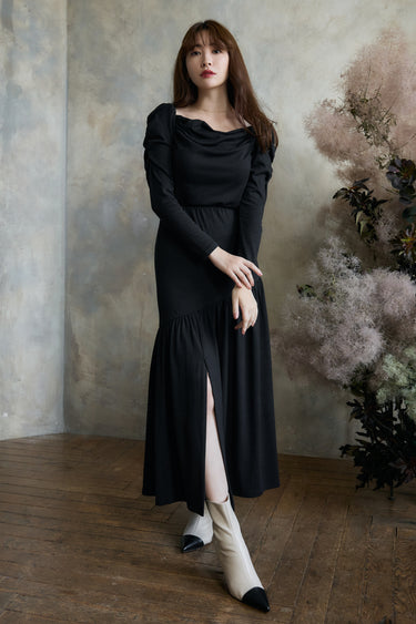 Her lip To beauty Knit Long Dress 7620秋