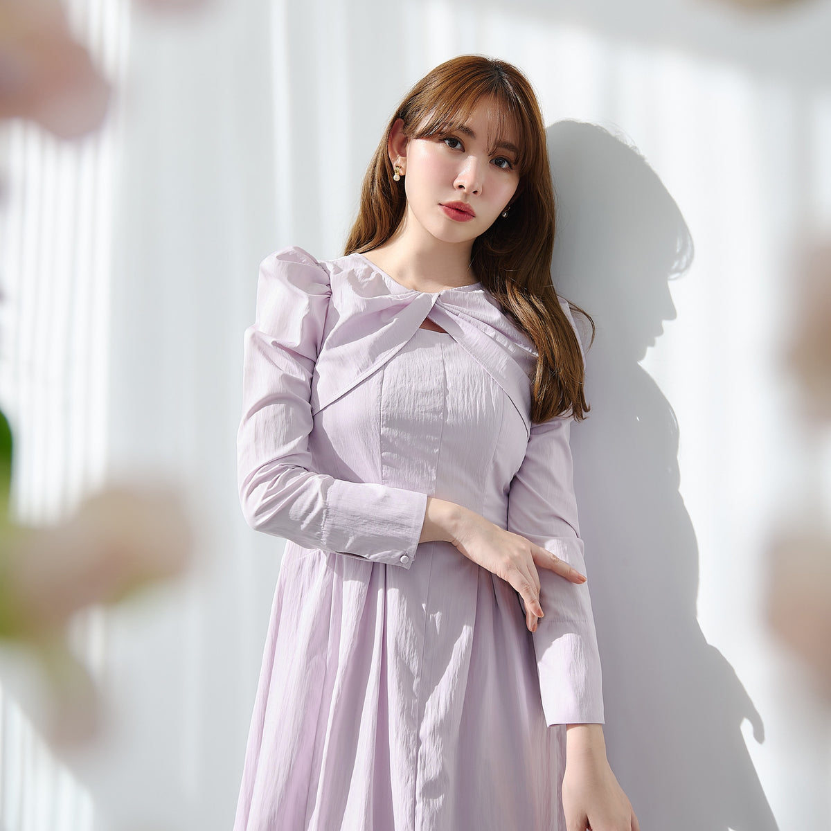 ワンピース Herlipto Montecristo Long Dress Moss S Montecristo Long Dress（ワンピース）｜Her lip to（ハーリップ