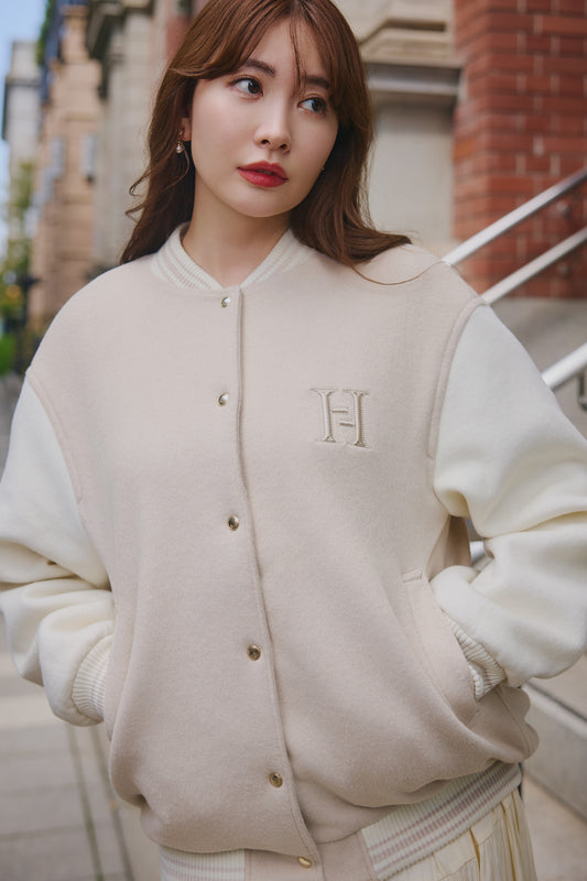 【10月中旬発送】H Logo Varsity Jacket