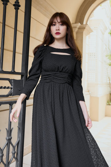 ハーリップトゥ Roseraie Long Dress black-