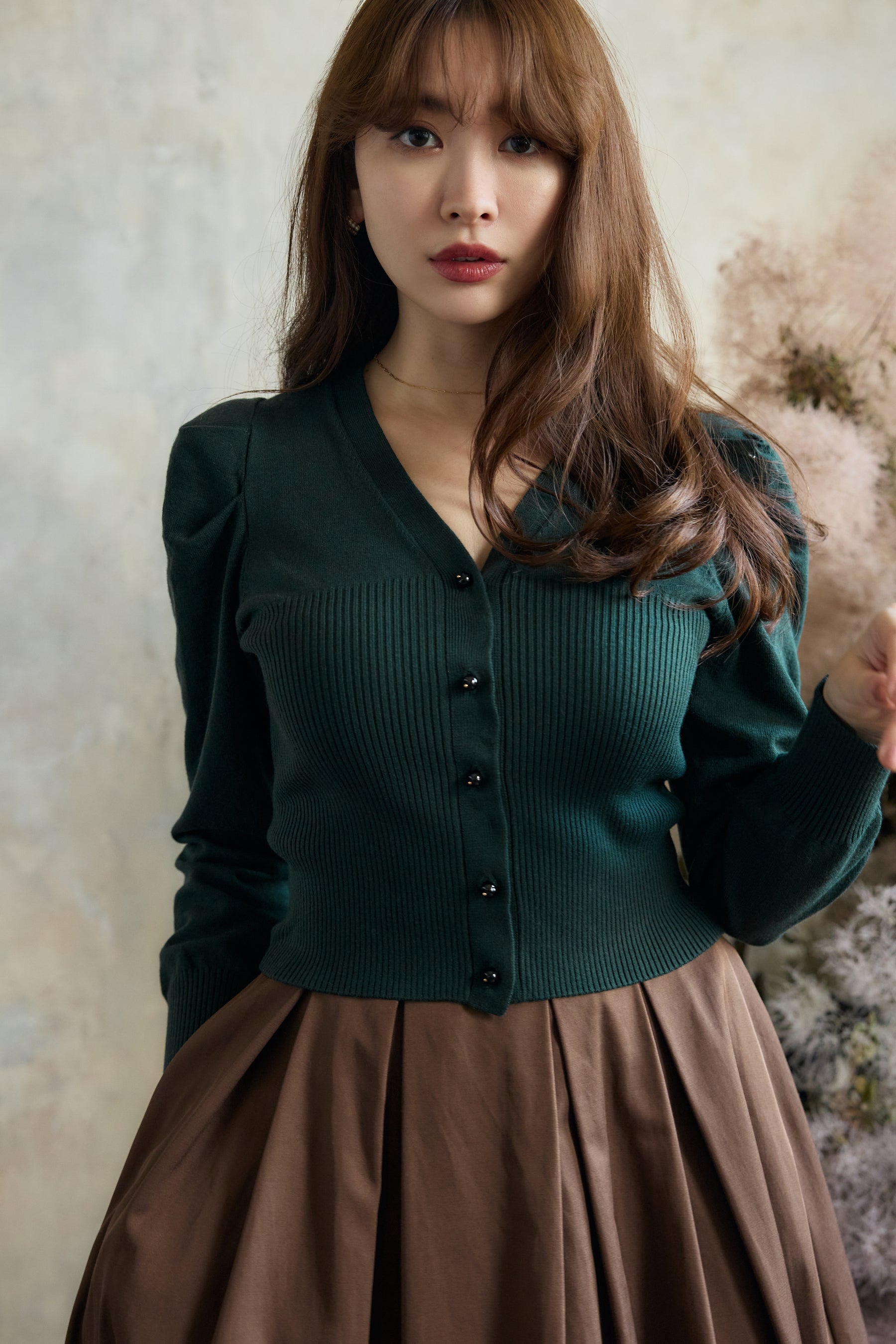 Volume Sleeve Knit Pullover