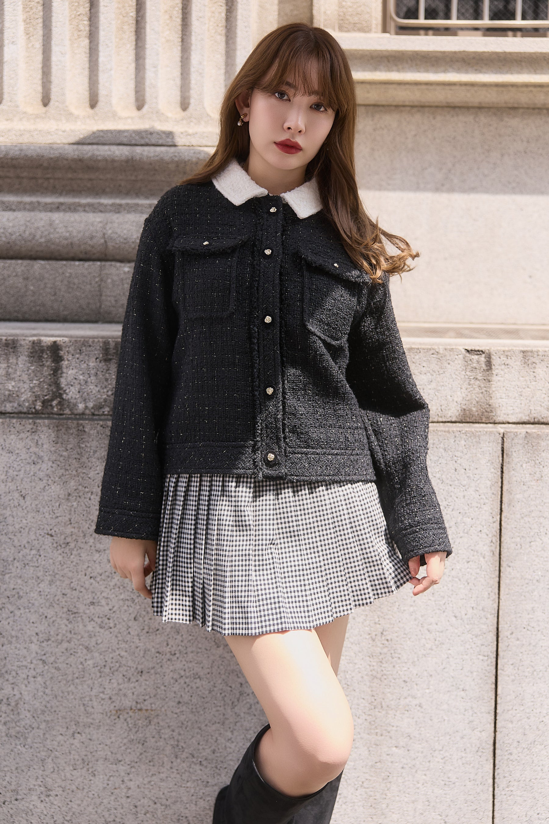 【10月上旬発送】Two-Tone Tweed Jacket