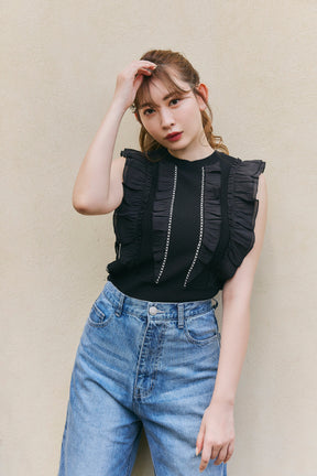 [Shipping in early July] Airy Brush Knit Top