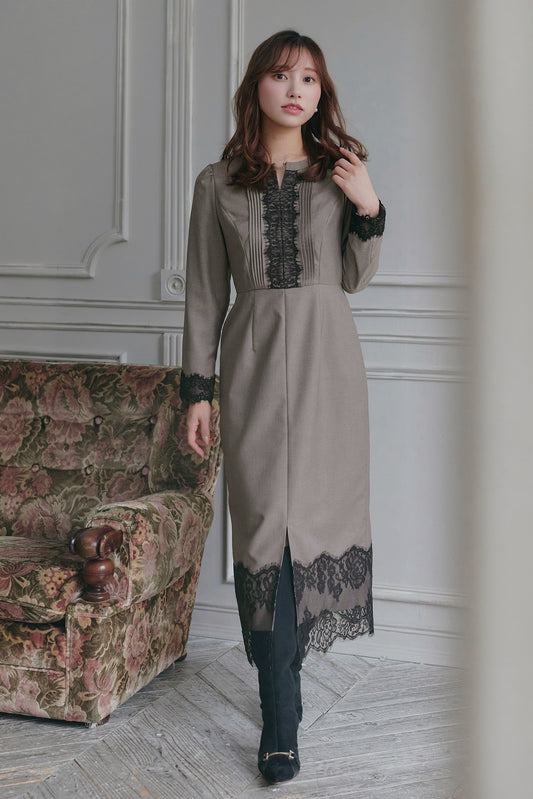 Charone Lace-Trimmed Dress