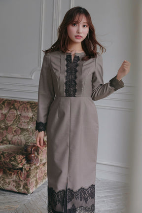 Charone Lace-Trimmed Dress
