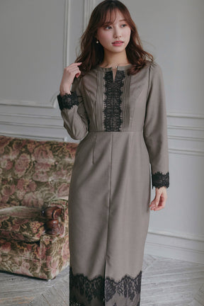 Charone Lace-Trimmed Dress