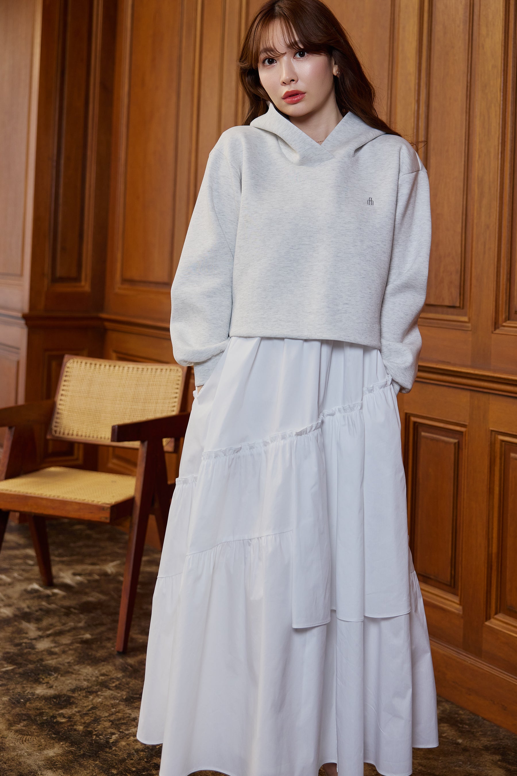 Trois Logo Docking Dress