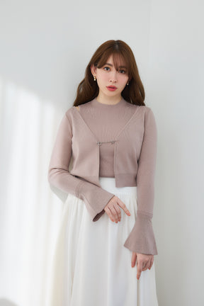 Flared Sleeve Knit Set