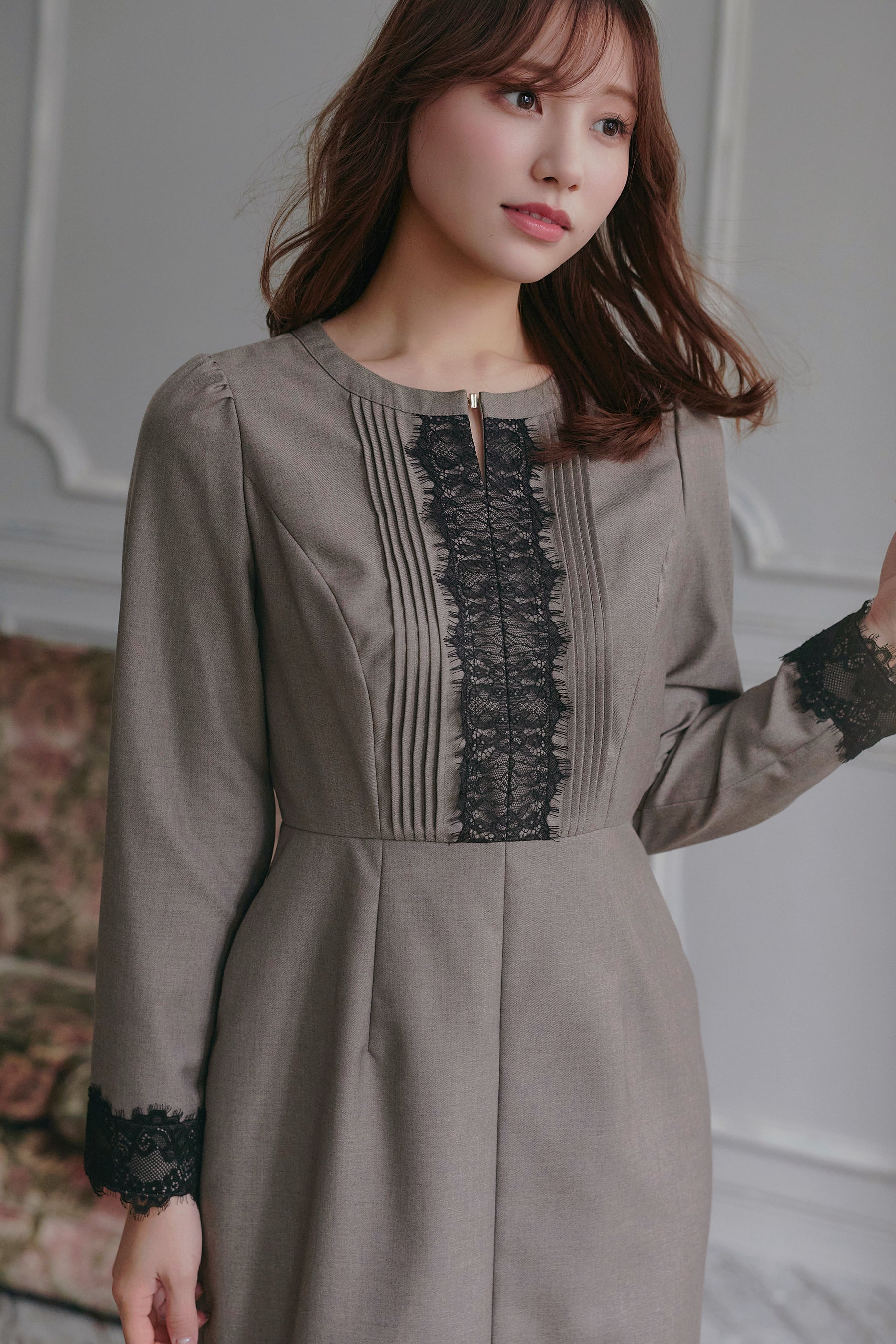 Charone Lace-Trimmed Dress