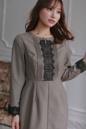 Charone Lace-Trimmed Dress