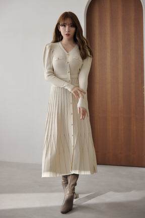 Suite Room Knit Long Dress