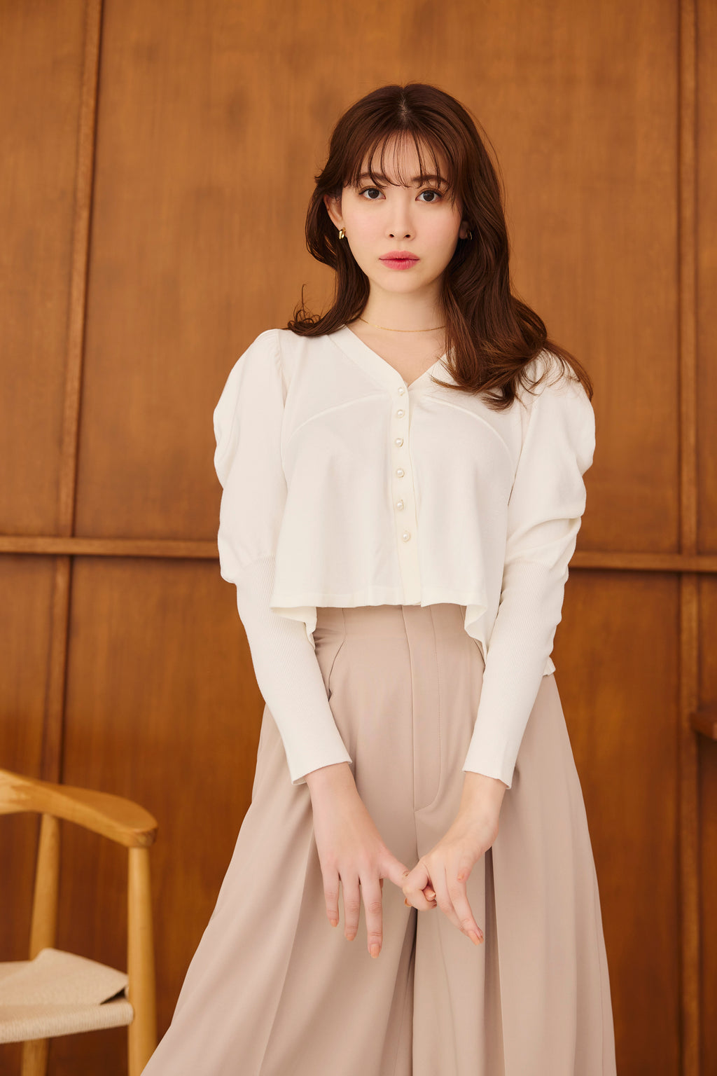 よろしくお願いいたしますherlipto Open Sleeve Knit Top - トップス