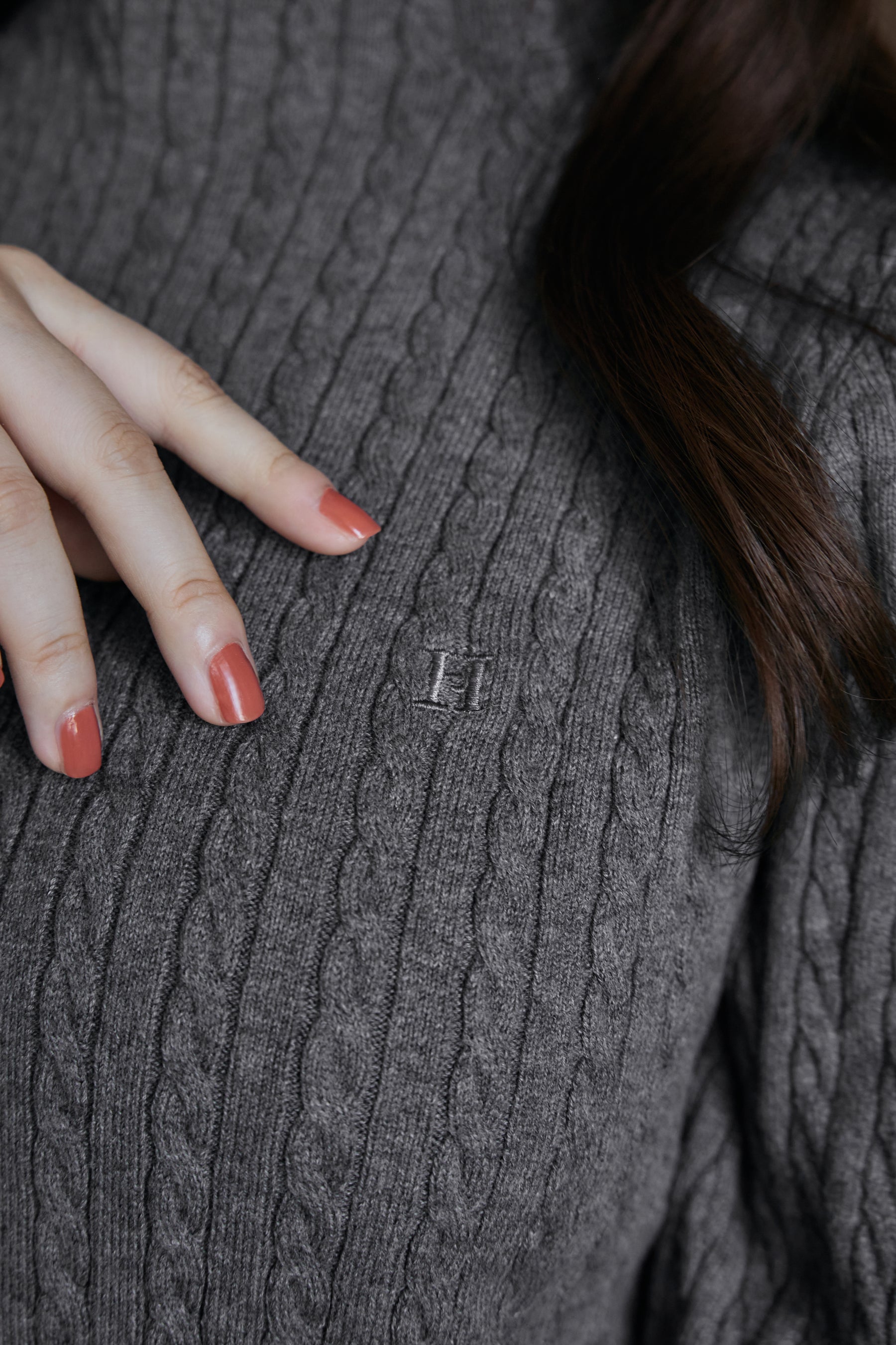 ハーリップトゥ  Puff Sleeve Cable Knit Dress