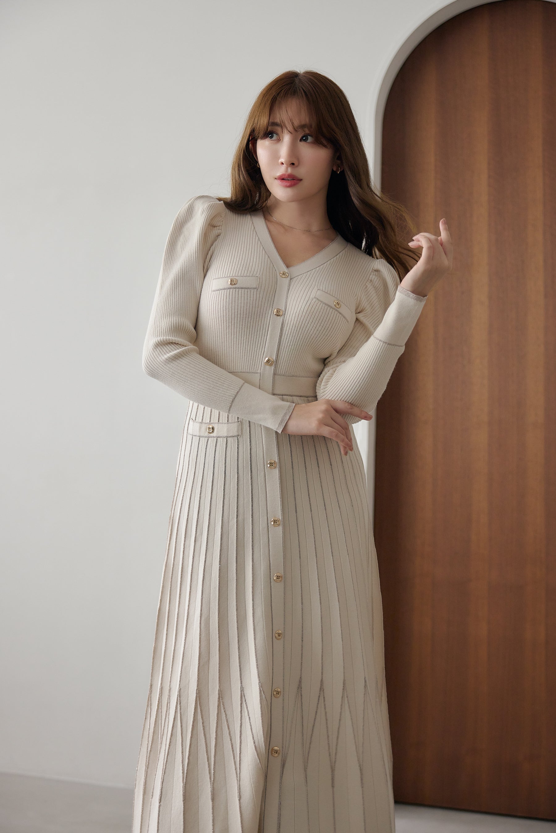 Suite Room Knit Long Dress