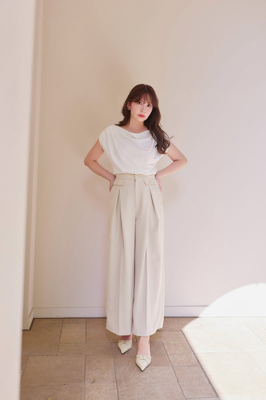 [Ships in early June] Flap Wide-Leg Pants