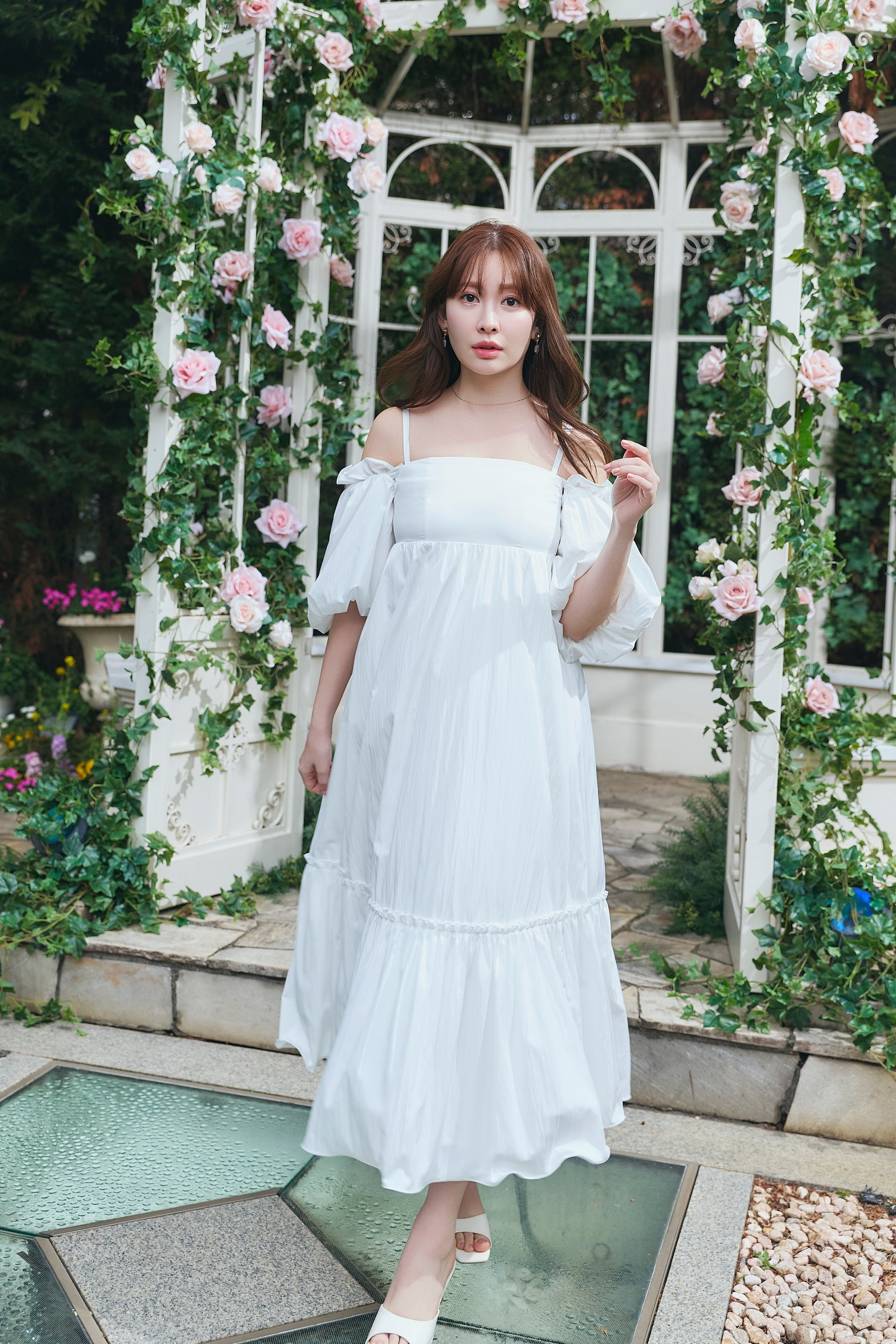 Mia Volume Sleeve Dress		