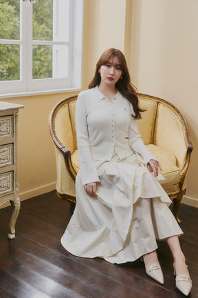 [New color] Trois Rib Knit Polo Top