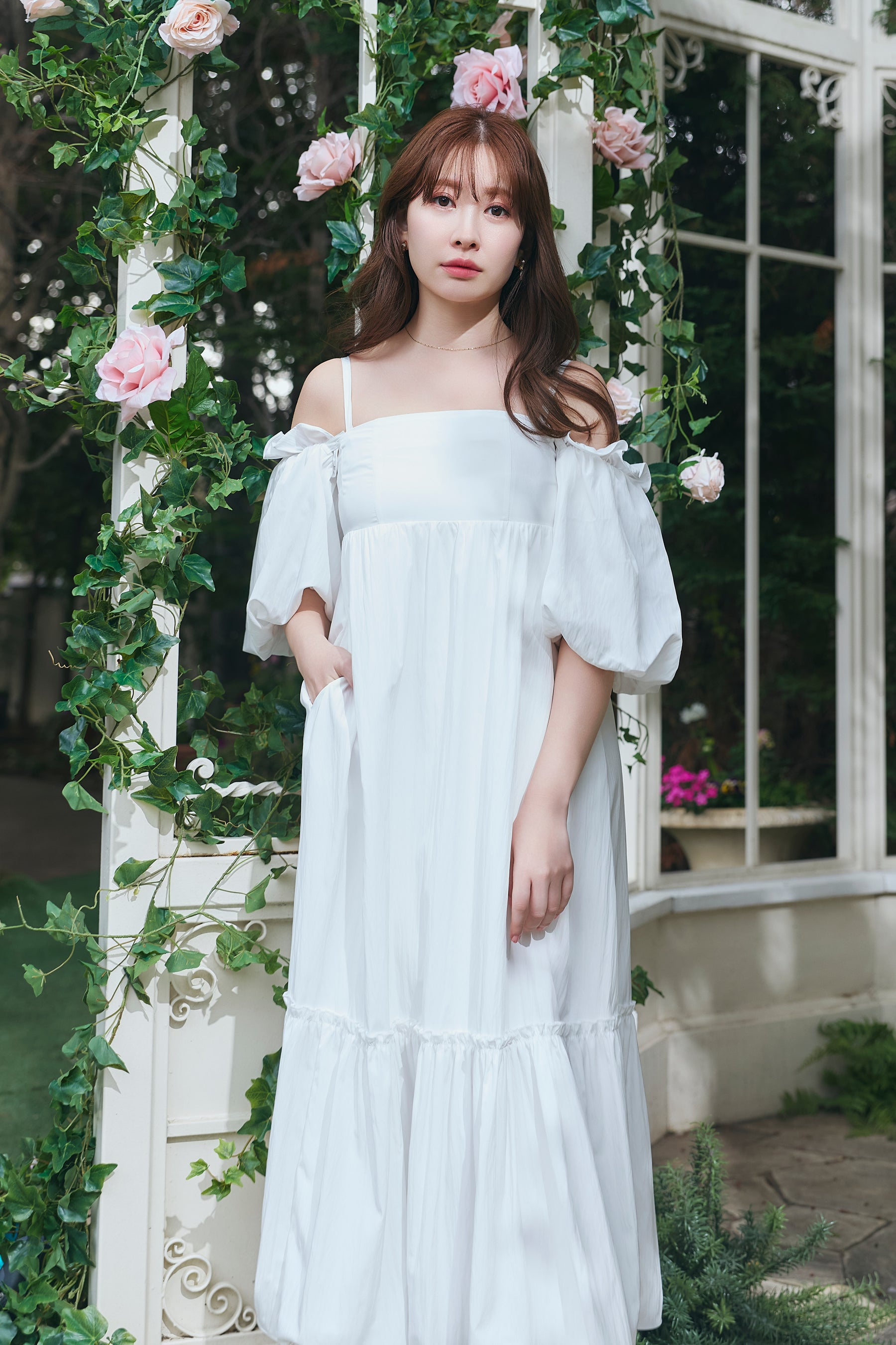 Mia Volume Sleeve Dress		