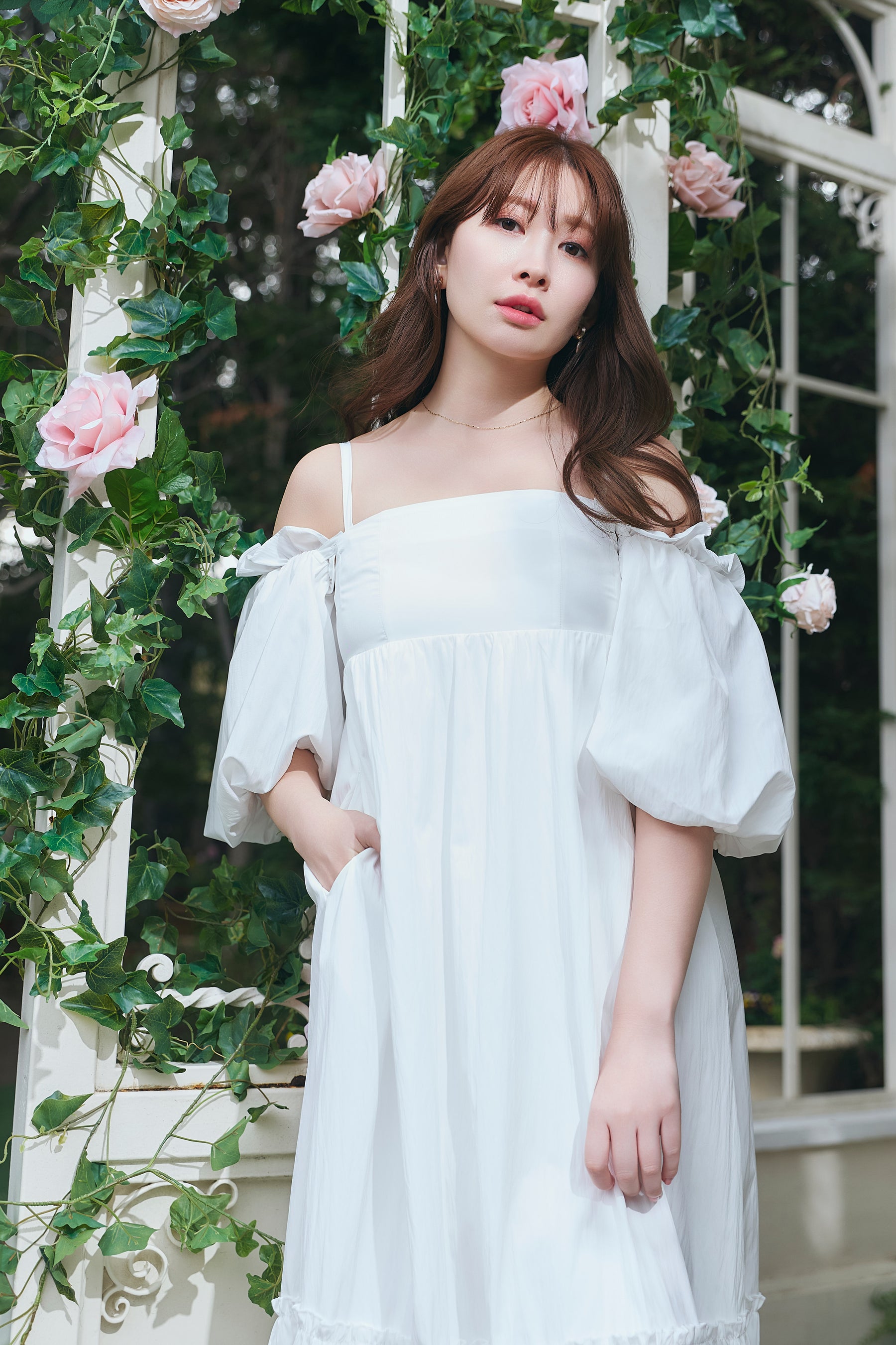 Mia Volume Sleeve Dress		