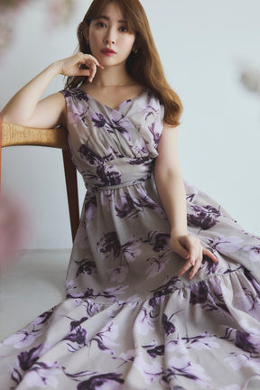 [New color] Anemone Cache-Coeur Long Dress