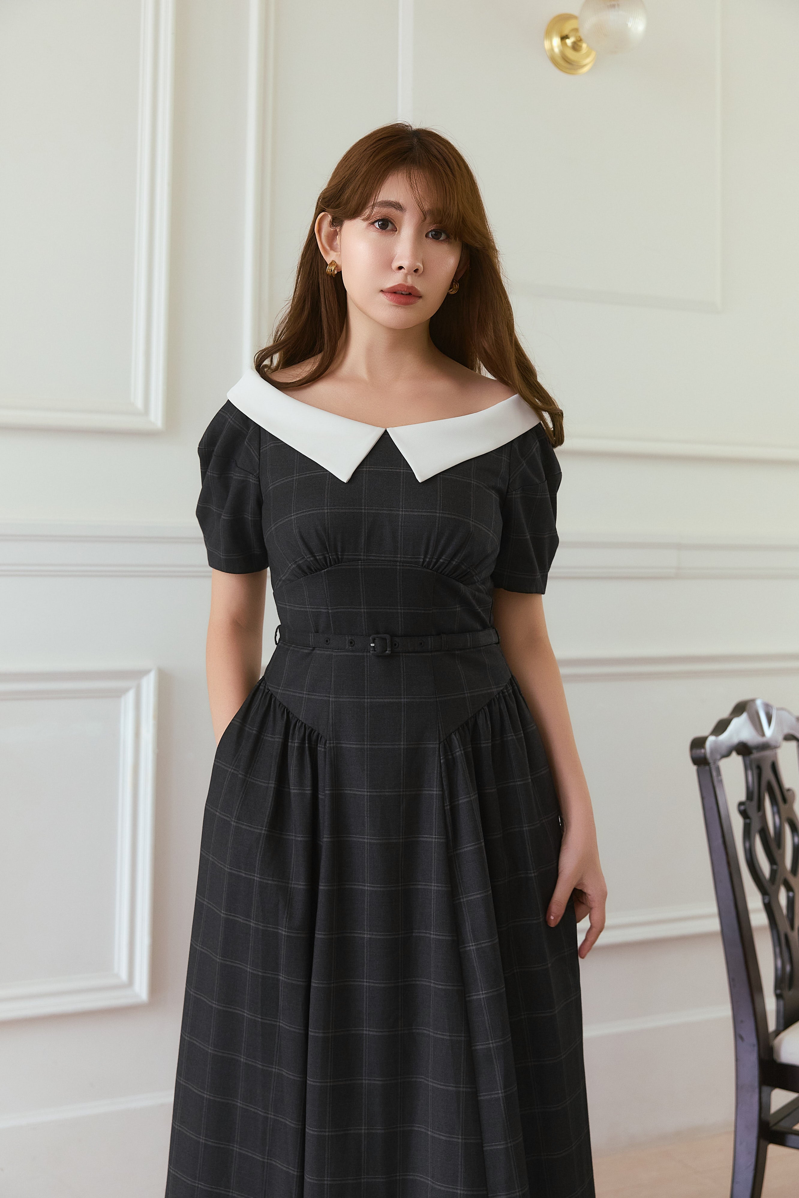 美品☆herLipto ワンピース Sサイズ Her lip to 「Her to」 長袖ワンピース S ピンク レディース