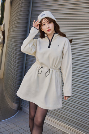 【1月上旬発送】Flight Mode Fleece Mini Dress