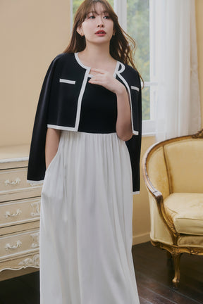 【2月上旬發送】【新色】Bicolor Knit Dress Set