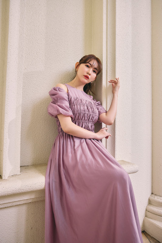 Venus Cut-Out Ruched Dress