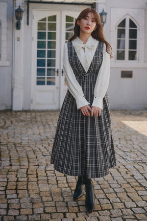 【新色】Classic Plaid Jumper Dress