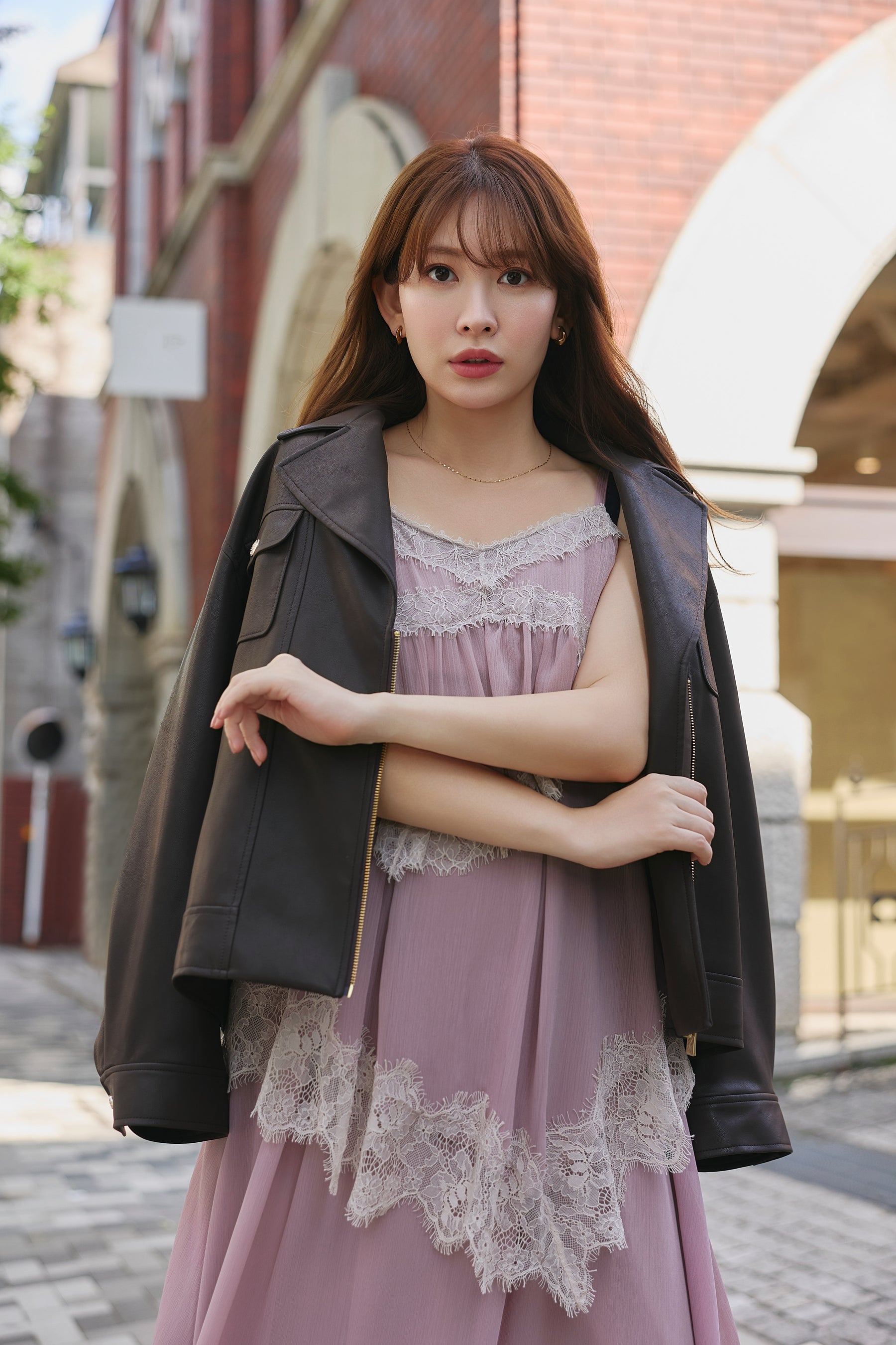 Isadora Lace Tiered Camisole Dress