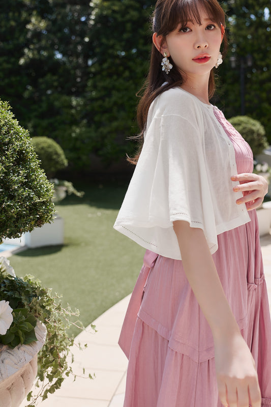 Butterfly Sleeve Cropped Cardigan